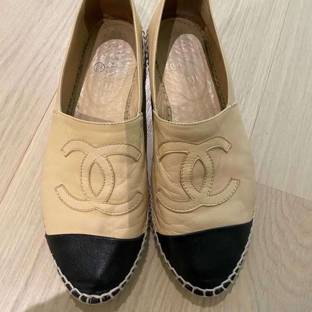 Chanel single sole espadrilles